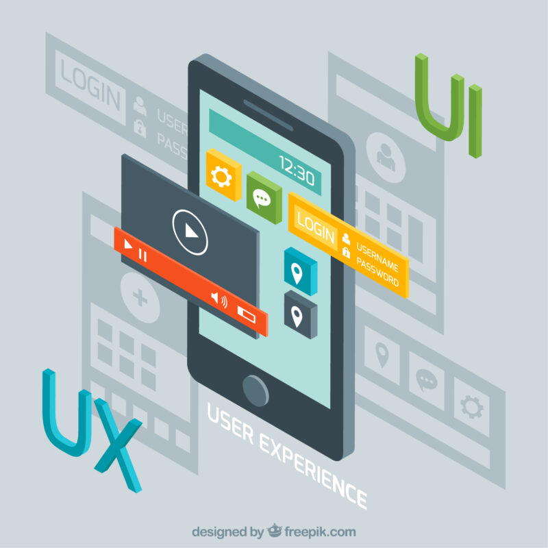 mobile app design ui/ ux